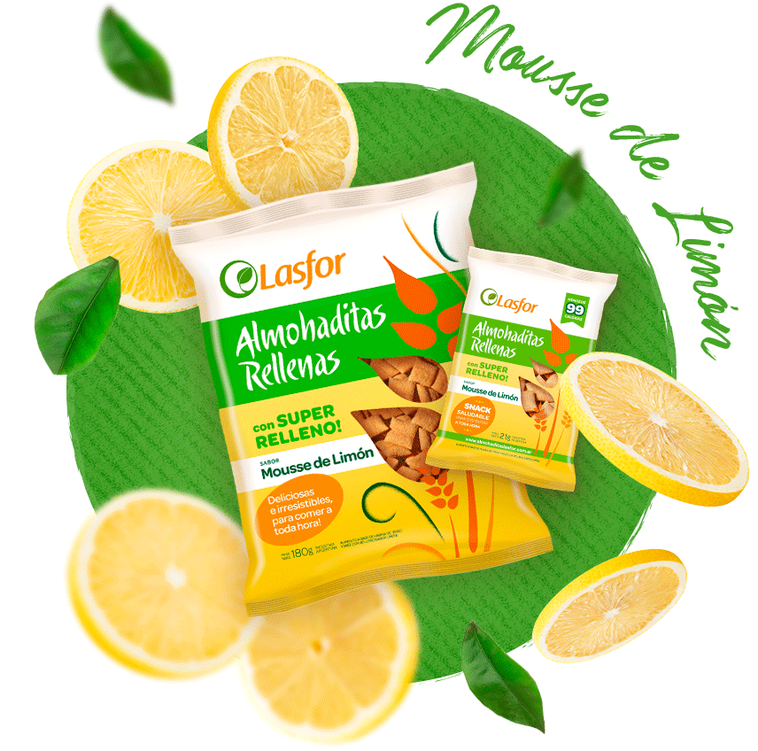 Almohaditas Rellenas Mousse de Limon Lasfor
