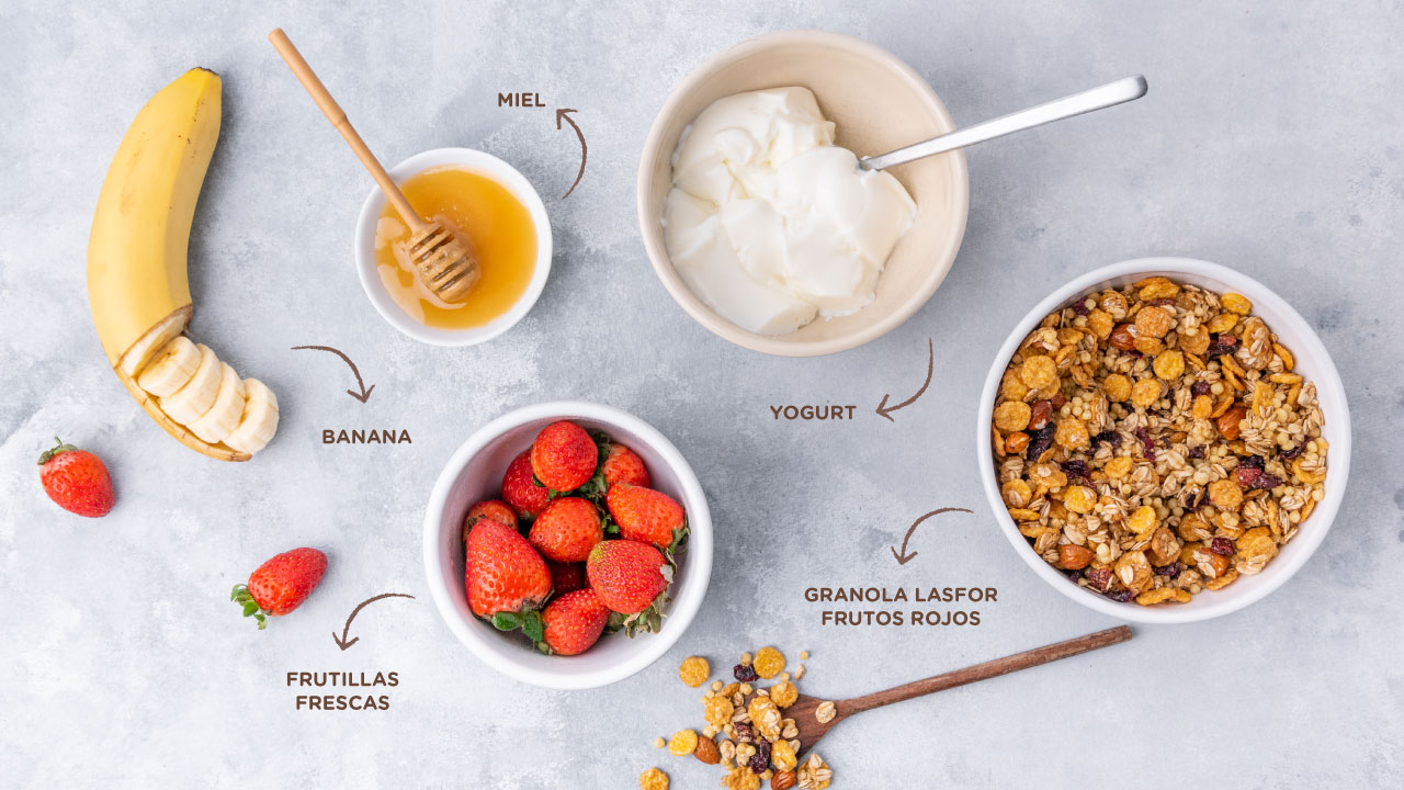 Desayuno con granola